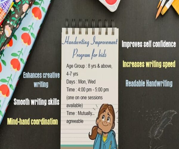 Handwriting Improvements Classes for Kids in CR Park