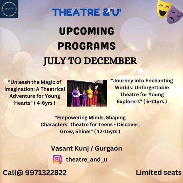 Theater Classes for Kids and Teens in Vasant Kunj