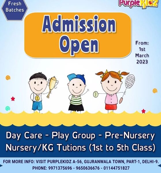 Play School Admission in Gujrawala Town at PurpleKidz