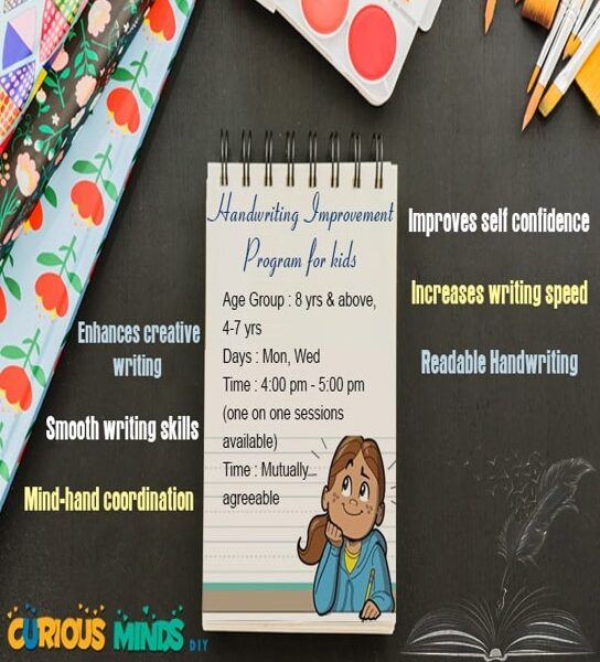 English Handwriting Classes For Kids in CR Park