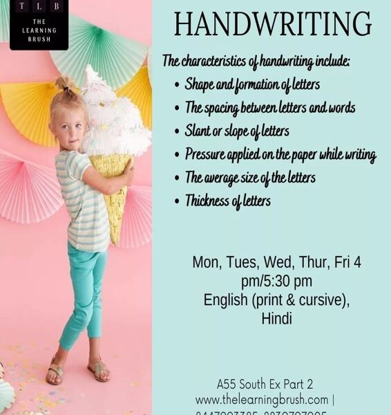 English and Hindi Handwriting Classes for Kids in South Ex Part 2