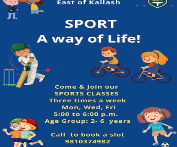 All Type Sports Classes for Kids in East of Kailash