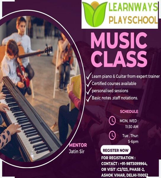 Music Classes for Kids and Teenagers in Ashok Vihar