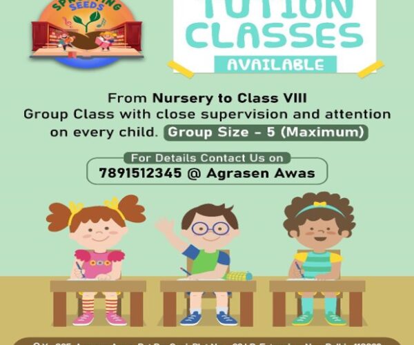 Tuition Classes for Kids from Nursery to 8th Class in Patparganj