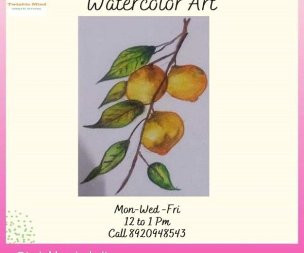Watercolor Art Classes for Kids in Pitampura