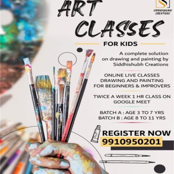Online Art Classes of Drawing and Painting for Kids