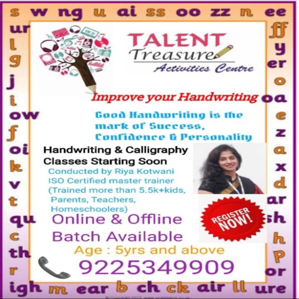 Calligraphy Writing and Handwriting Improvement Classes for Kids in Malviya Nagar