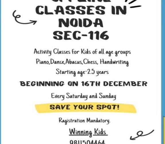 All Type of Activity Classes for Kids in Sector 116 Noida