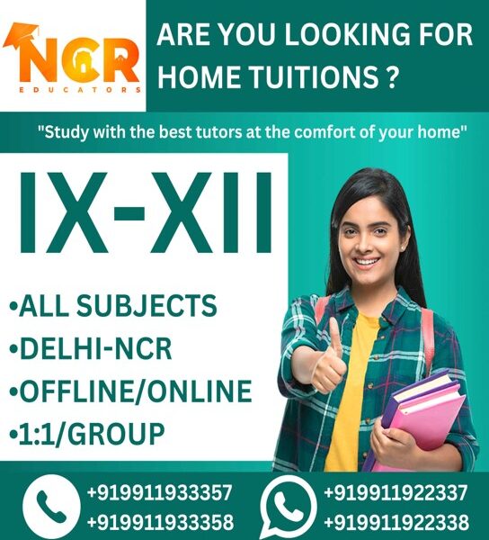 Tuition Classes for Class 9th to 12th in Sector 58 Noida