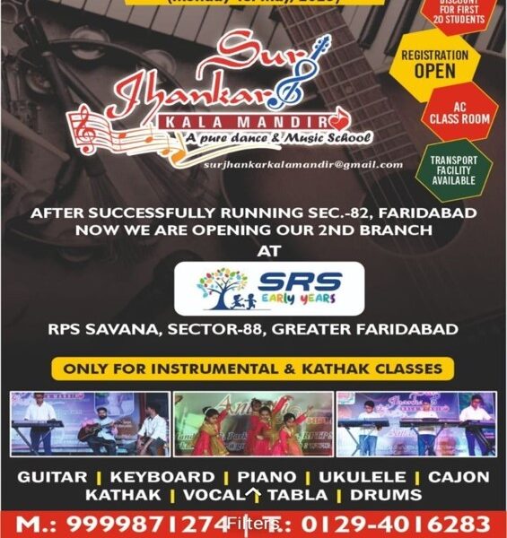 Music and Dance Classes for Kids in Sector 82 Faridabad