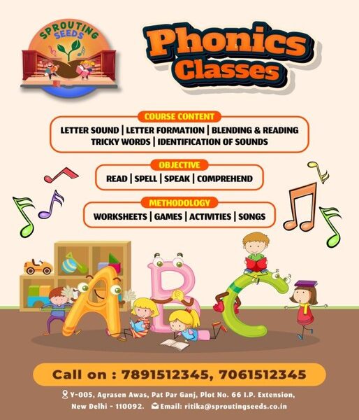 English Phonics Classes for Kids in Patparganj IP Extension