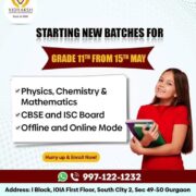Physics, Chemistry and Maths Tuition Classes for Class 11th in South City 2 Sector 49 Gurgaon