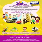 Playschool Admission at Holy Trinity School in Madhur Vihar IP Extension