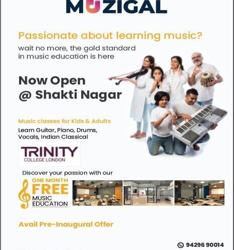 Music Classes for Kids in Nangia Park, Shakti Nagar