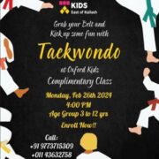 Taekwondo Training Classes for Kids in East of Kailash