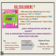 Online English Phonics Classes for Kids