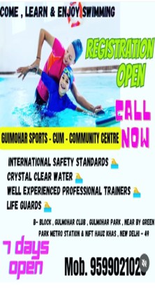 Swimming Classes in Gulmohar Park