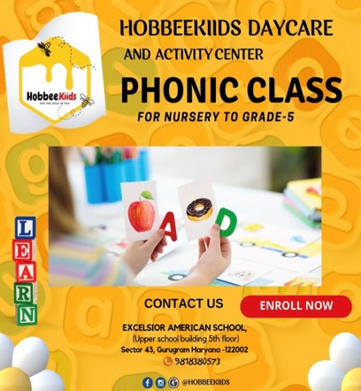 English Phonics Classes for Kids in Sector 43 Gurgaon