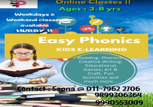 English Phonics Classes for Kids in Mehrauli