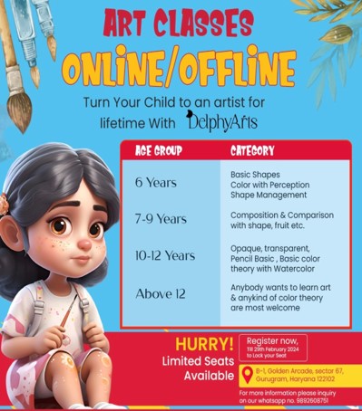 Art and Craft Classes in Sector 67 Gurgaon
