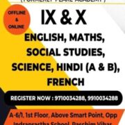 Class XI and Class X Tuition Classes Paschim Vihar