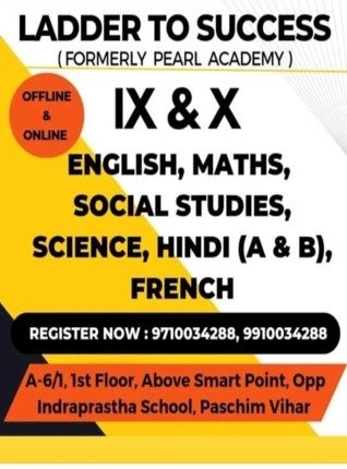 Class XI and Class X Tuition Classes Paschim Vihar