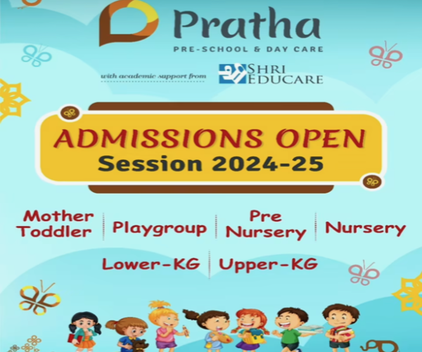 Pre School Admission Open in Palam Vihar Gurgaon at Pratha