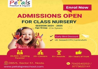 Petals Pre School | Best Playschool in Sector 51 Noida