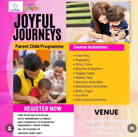 Parent Child Programme in Ashok Vihar Phase 2 by Lets Talk