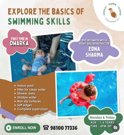 Swimming Classes in Sector 4 Dwarka by YATHA