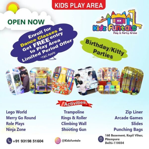 Kidz Funtale Play Area for Kids in Kapil Vihar, Pitampura