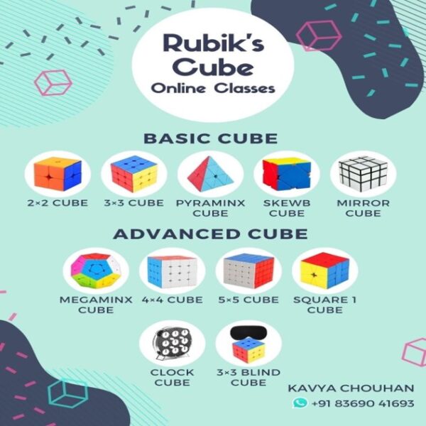 Online Rubik Cube Classes by Kavya Chouhan