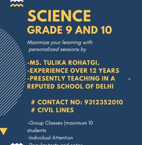 Science Tuition Classes for Class 9 and 10 in Civil Lines