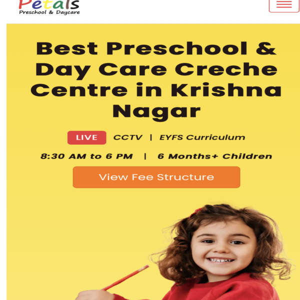 Petals Preschool & Daycare | Preschool/Playschool in Gagan Vihar Delhi