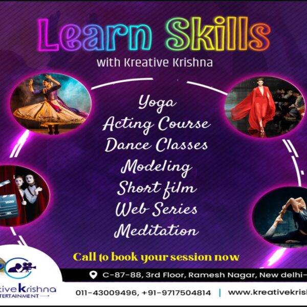 Kreative Krishna Entertainment - Yoga, Dance, Acting, Modelling Classes in Ramesh Nagar