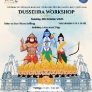 Our creative quest  Dussehra Workshop for Kids in Qutub institutional area South Delhi