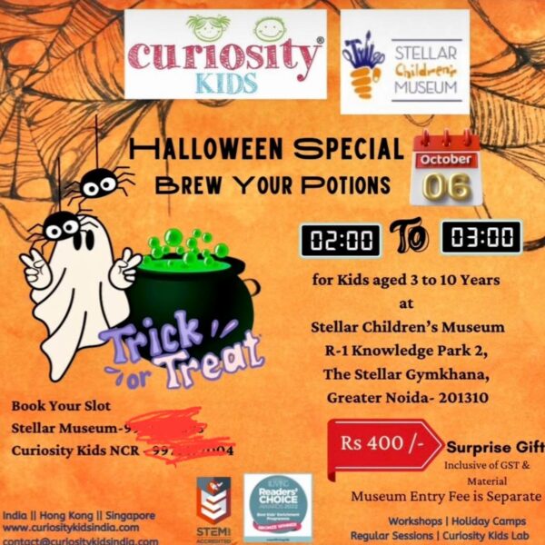 Curosity kids Halloween Workshop & Events for Kids in Knowledge Park II Greater Noida