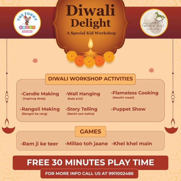 Twiggle and Wigle - Diwali Workshop & Events for Kids in DLF Phase 3 Gurgaon