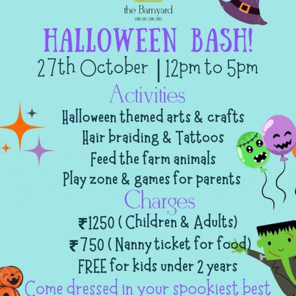 The Barnyard  - Halloween Workshop & Events for Kids in Sainik farms New Delhi