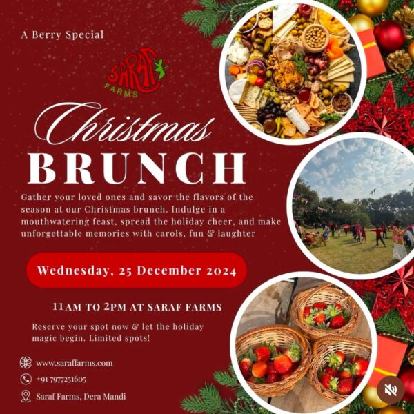 Saraf Farms Christmas Brunch in Dera Mandi South Delhi