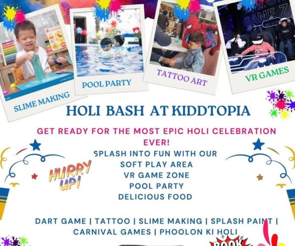 Kiddotopia Holi workshop and Event in Rohillapur, Block B, Sector 132 Noida