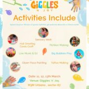 Giggles n joy Holi workshop and Event in M3 m Urbana Sector 67 gurgaon