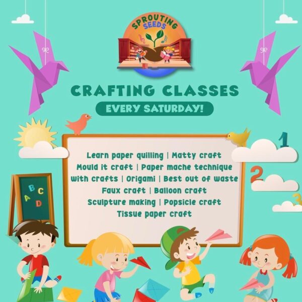 Sprouting Seeds - Art and Craft Classes for Kids in IP Extension Patparganj
