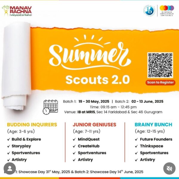 Manav Rachna international school  - Summer Camp for Kids in Sector 46 Gurgaon