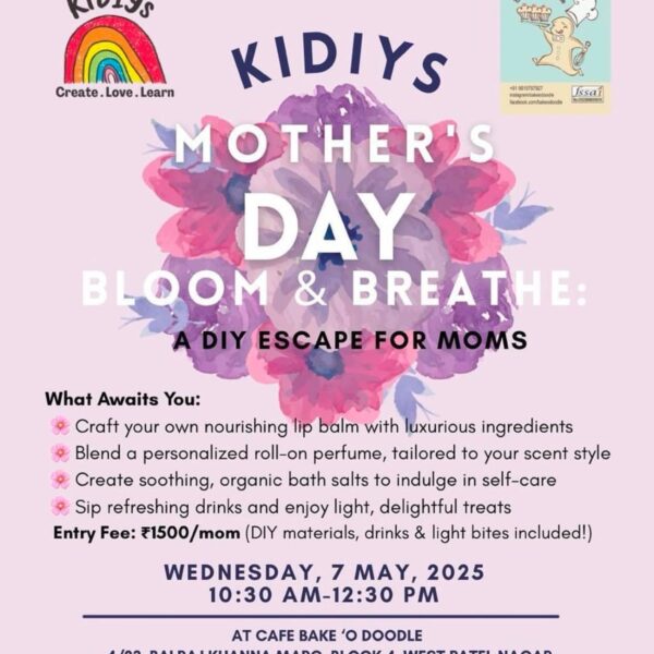 Kidiys - Mother's Day workshop for kids in West Patel Nagar Delhi