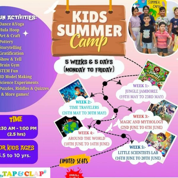 Tap n Clap Academy - Summer Camp for Kids in West Punjabi Bagh
