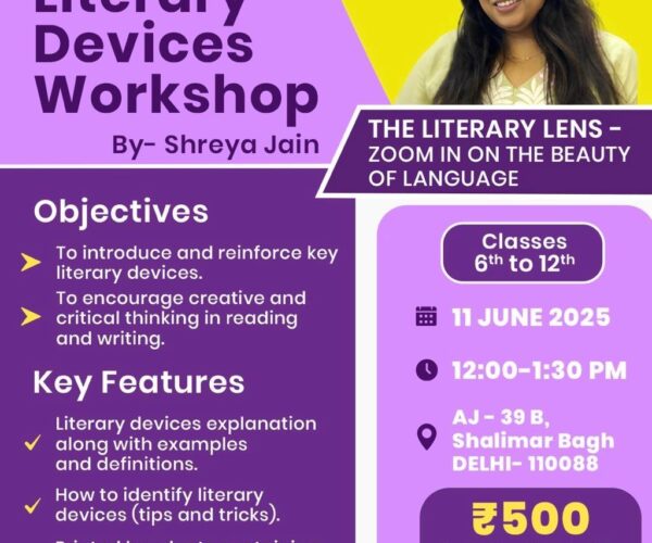 Level up Learning – Literary Devices Workshops in Shalimar Bagh, New Delhi