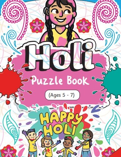 Holi Puzzle Worksheet for Kids