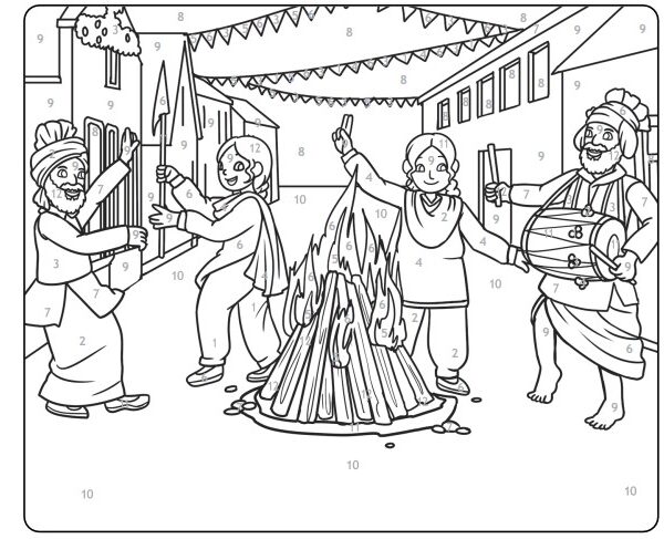 Lohri Worksheet for Kids