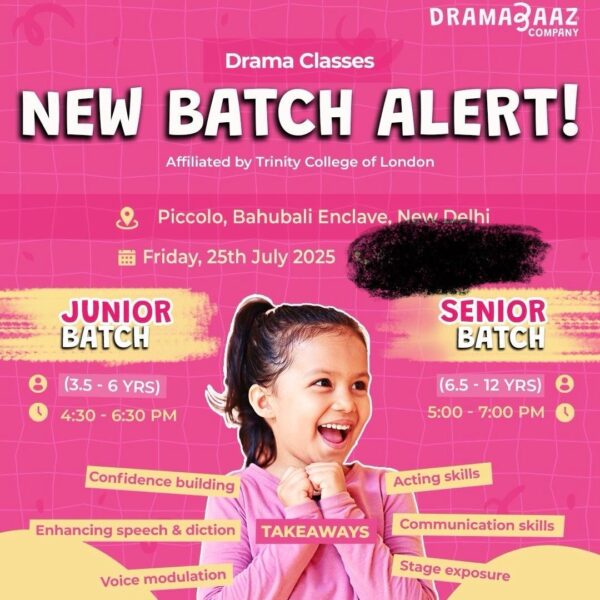 Dramabaaz - Drama and Theater Classes for Kids in Bahubali Enclave East Delhi